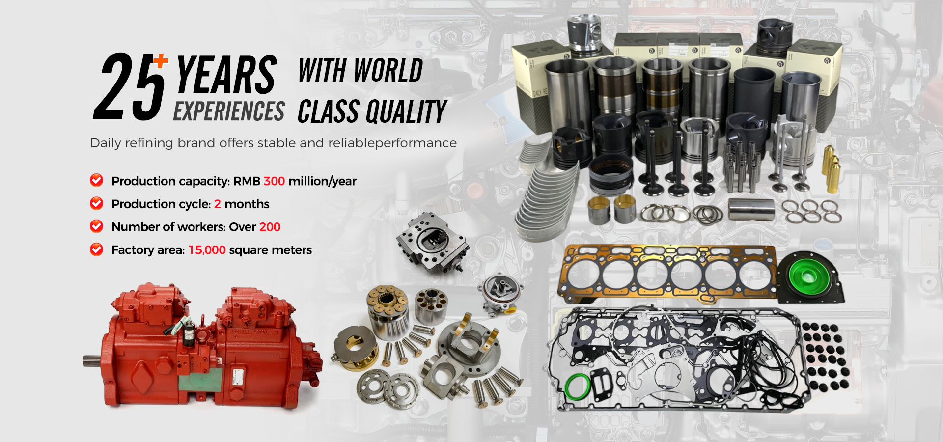 jakość Części silników dla Caterpillar fabryka