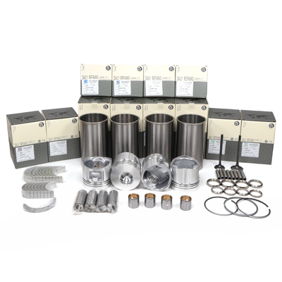 Zestaw naprawczy/remontowy PC200-5 PC120-5 6d95 4D95 do koparek Komatsu, części zamienne, tuleje cylindrowe, tłoki, zestaw uszczelek, pierścienie tłokowe